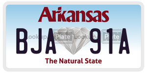 BJA91A  license plate in AR