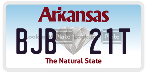 BJB21T  license plate in AR