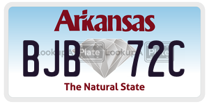 BJB72C  license plate in AR
