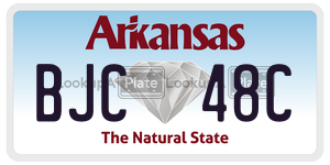 BJC48C  license plate in AR