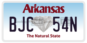 BJC54N  license plate in AR