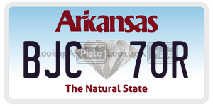 BJC70R  license plate in AR