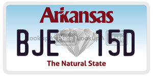 BJE15D  license plate in AR