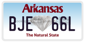BJE66L  license plate in AR