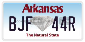 BJF44R  license plate in AR