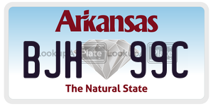 BJH99C  license plate in AR