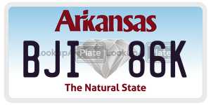 BJI86K  license plate in AR