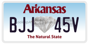 BJJ45V  license plate in AR