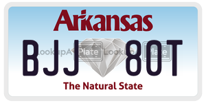 BJJ80T  license plate in AR