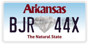 BJR44X  license plate in AR