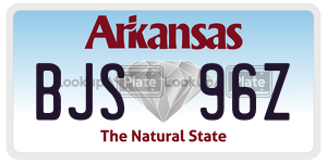 BJS96Z  license plate in AR