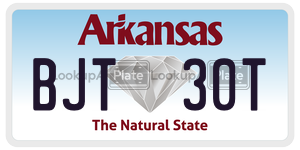 BJT30T  license plate in AR