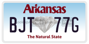 BJT77G  license plate in AR