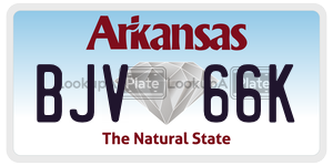 BJV66K  license plate in AR
