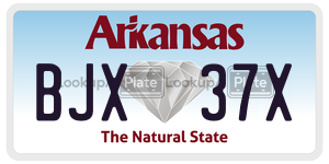 BJX37X  license plate in AR