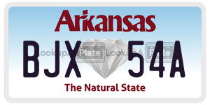 BJX54A  license plate in AR