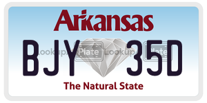BJY35D  license plate in AR