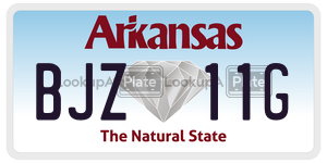 BJZ11G  license plate in AR