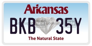 BKB35Y  license plate in AR