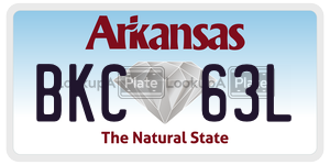 BKC63L  license plate in AR