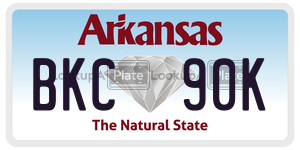 BKC90K  license plate in AR