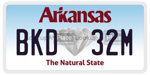 BKD32M  license plate in AR