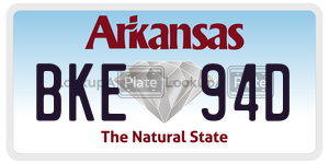 BKE94D  license plate in AR