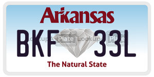 BKF33L  license plate in AR