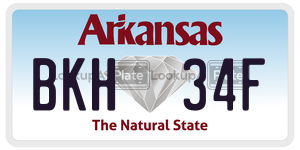 BKH34F  license plate in AR