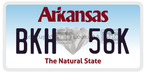 BKH56K  license plate in AR