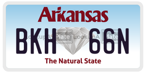 BKH66N  license plate in AR