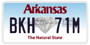 BKH71M  license plate in AR