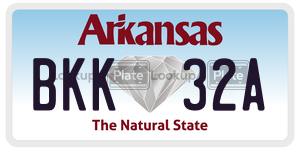 BKK32A  license plate in AR