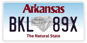 BKL89X  license plate in AR