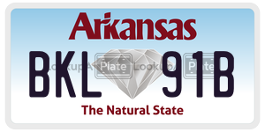 BKL91B  license plate in AR