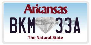 BKM33A  license plate in AR