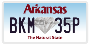 BKM35P  license plate in AR