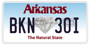 BKN30I  license plate in AR