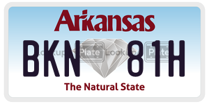 BKN81H  license plate in AR