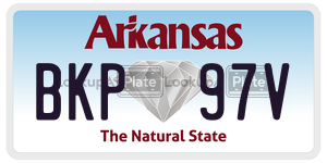 BKP97V  license plate in AR