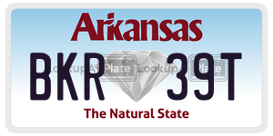 BKR39T  license plate in AR