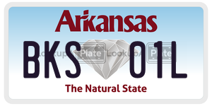 BKS01L  license plate in AR