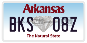 BKS08Z  license plate in AR