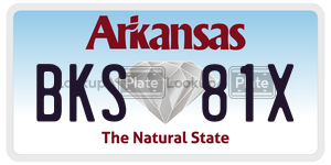 BKS81X  license plate in AR