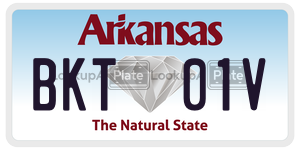 BKT01V  license plate in AR