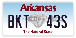 BKT43S  license plate in AR