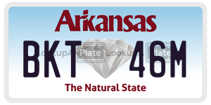 BKT46M  license plate in AR