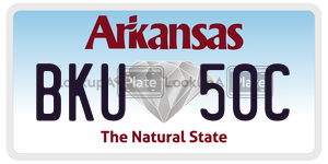 BKU50C  license plate in AR