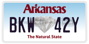 BKW42Y  license plate in AR