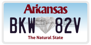 BKW82V  license plate in AR